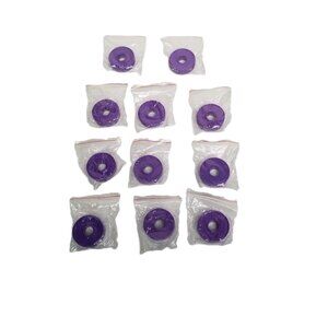 Purple Plastic Disc Magnets 11 Piece Lot Craft Fridge DIY Office Organization